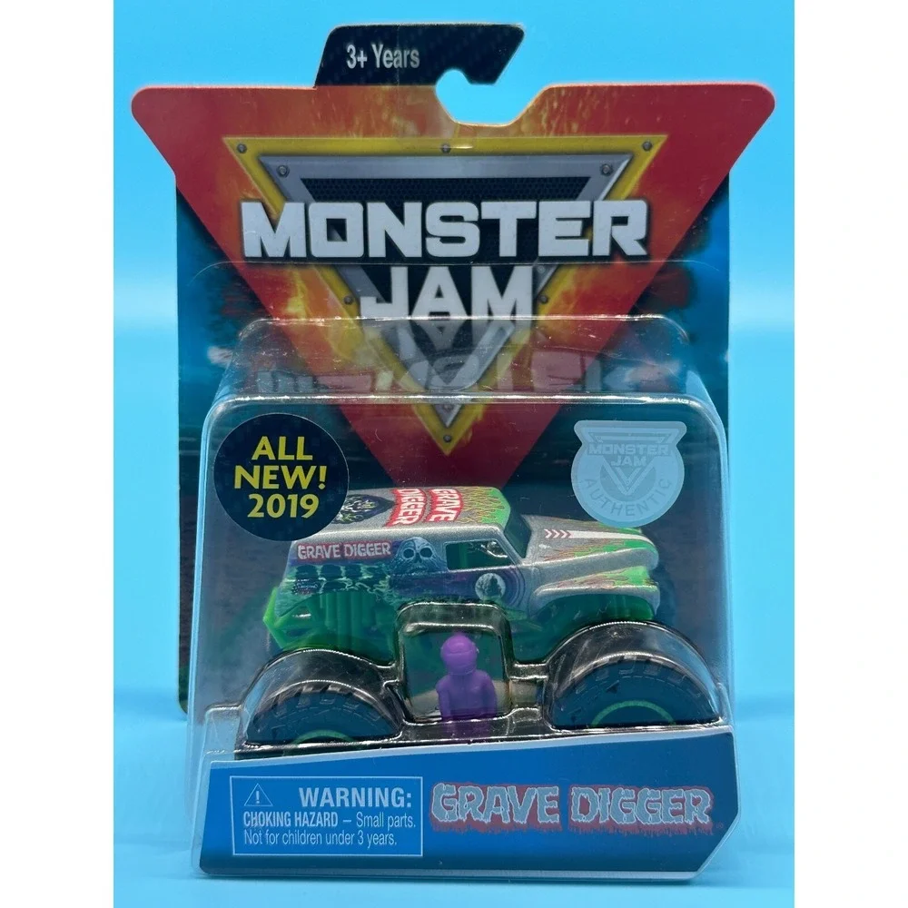 2019 Monster Jam Grave Digger W Figure & Poster
